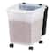 IRIS 32.5qt. Clear/Black Pet Food Container with Sealed Top